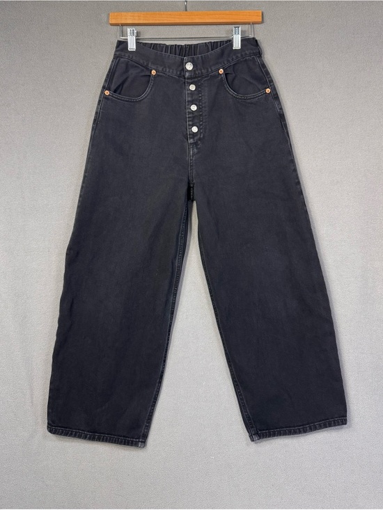 MM6 Maison Martin Margiela Other - MM6 Maison Martin Margiela Baggy Wide Leg Black Washed Denim Jeans, Boys 14